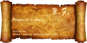 Magocs Fanni névjegykártya